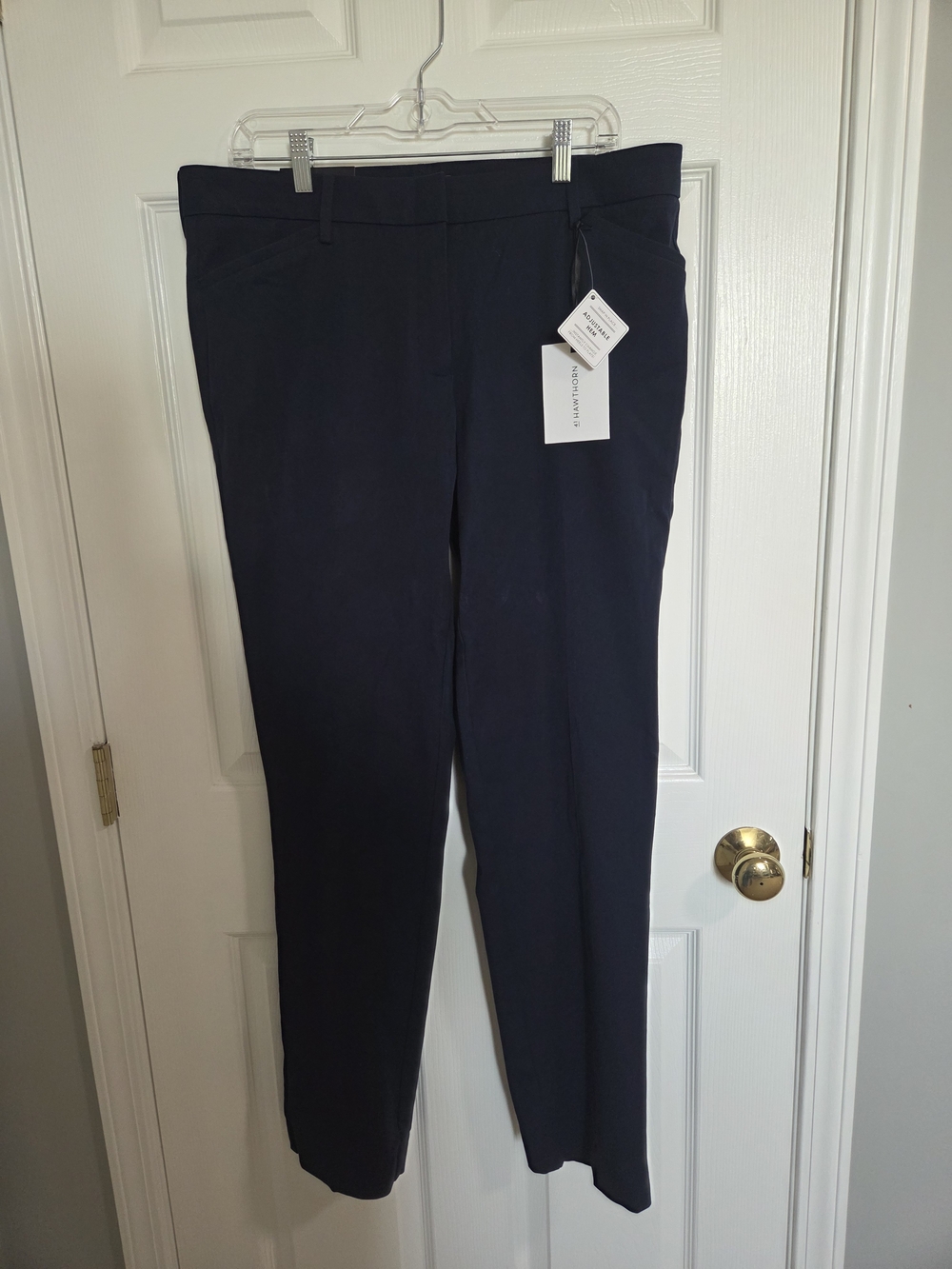 41 Hawthorn Navy Straight-Leg Dress Trousers